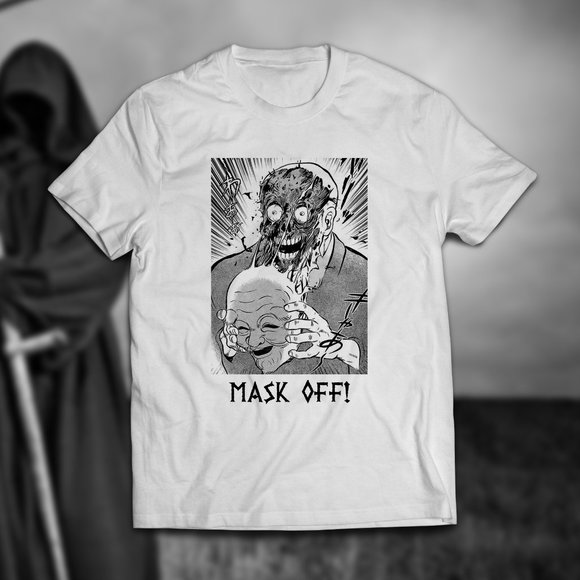 Gildan Tops - Vintage Style Japanese Manga Horror Mask Tee